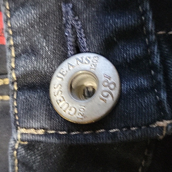 Guess Navy Jeans Skinny Leg Sz 28 - Picture 4 of 10